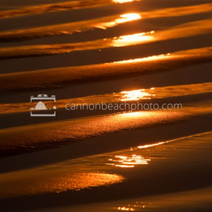 Sun Reflecting on Golden Sand
