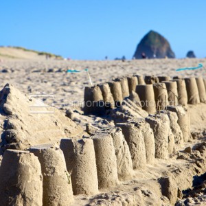 Beach Sandcastle Horizontal Image