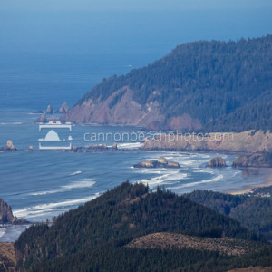 Arial View Overlooking Cannon Beach