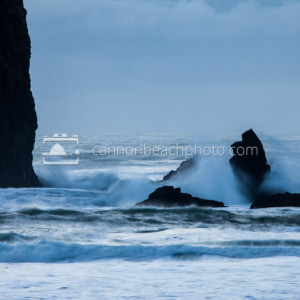 Wave Crash on Monk Rock, Oregon Coast