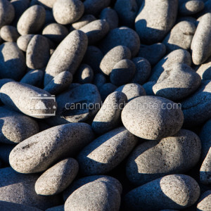 Sunlit Beach Stones