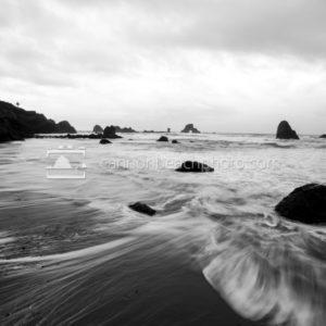 Black and White Stormy Seascape
