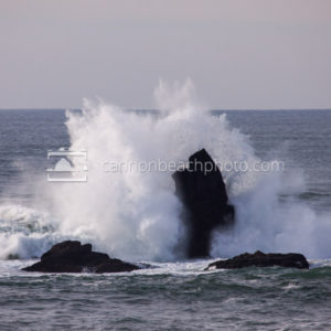 Stormy Wave Crash Oregon Coast