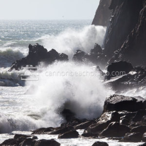 Waves Crash Neahkahnie Cliffs 1