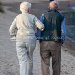 Elderly Couple Walking near Ecola Creek