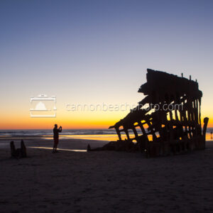 Peter Iredale Silhouette