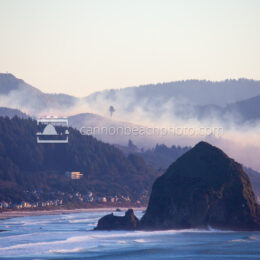 Fire in the Hills Behind Cannon Beach