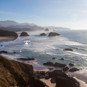 Sunny New Years View at Ecola State Park Vertical
