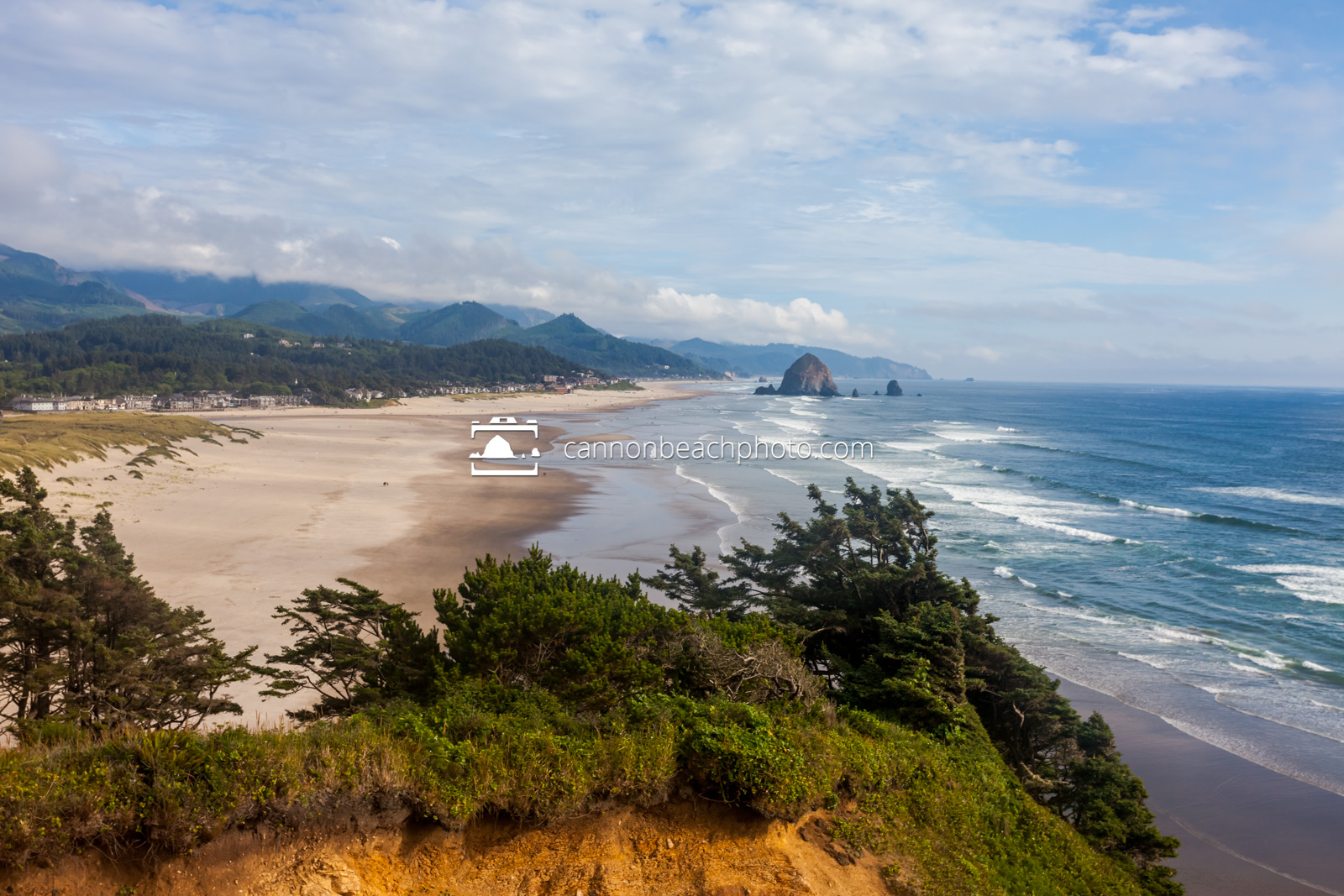 Sunny Day View over Cannon Beach